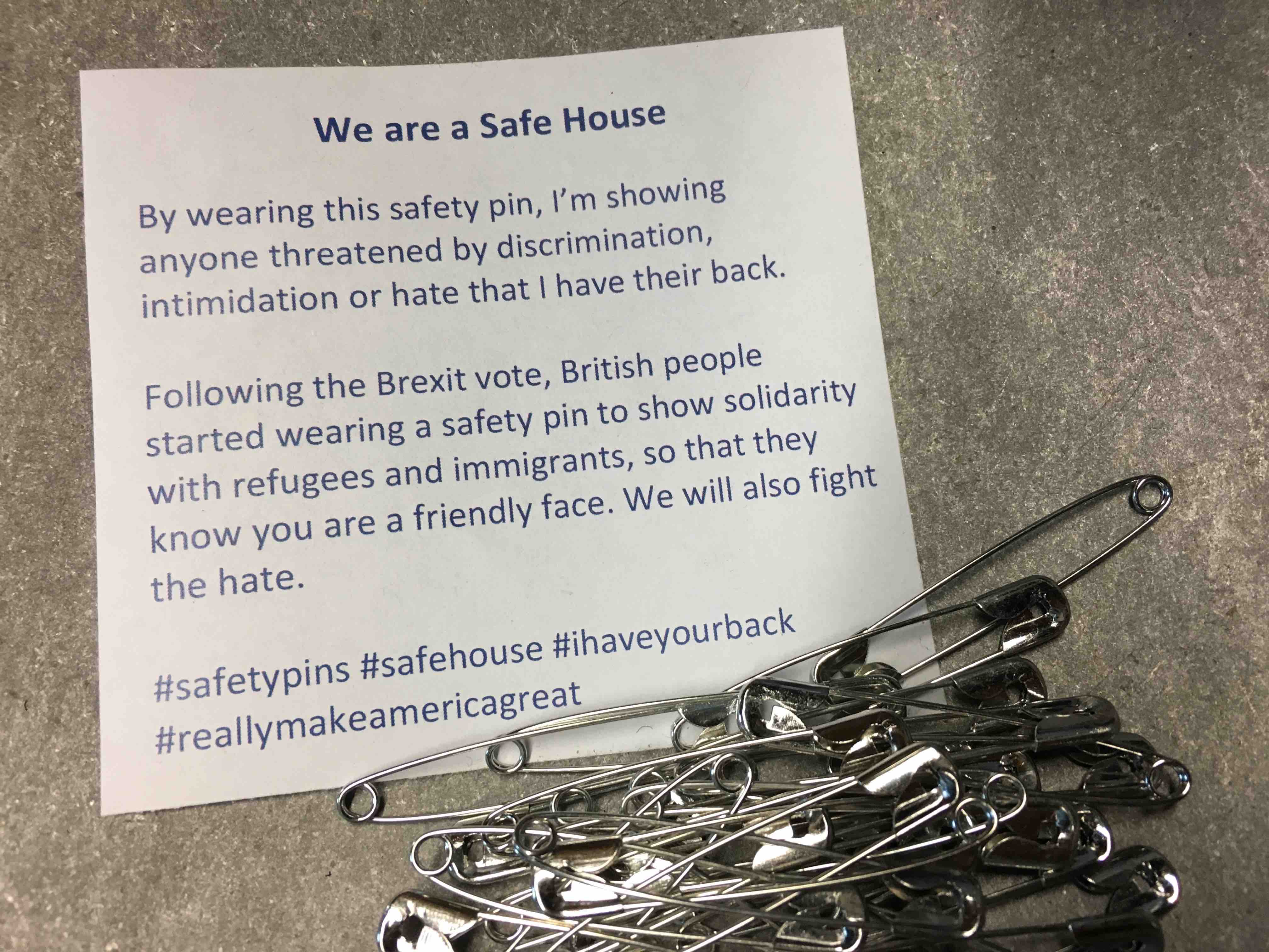 Safe Space Safety Pins